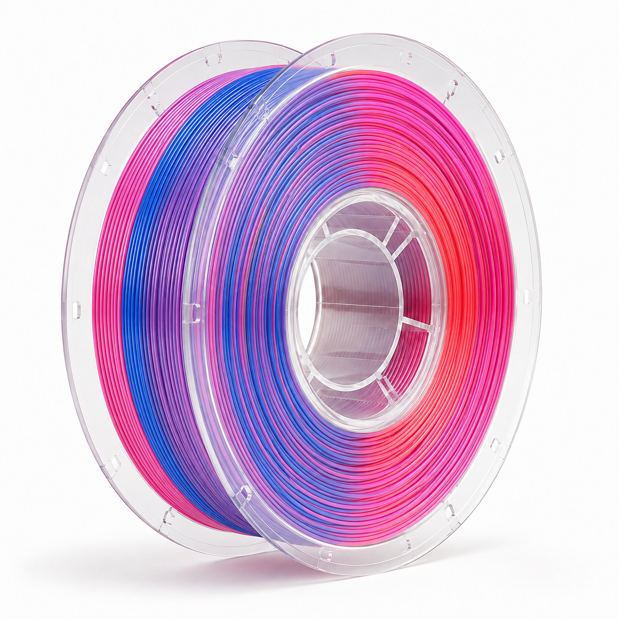 Glossy Gradient Rainbow Silk PLA Filament 1.75mm, 1kg