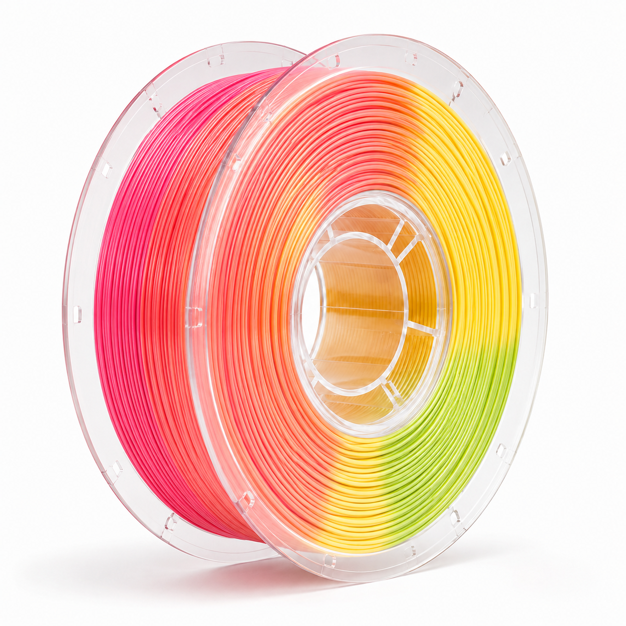 Glossy Gradient Rainbow Silk PLA Filament 1.75mm, 1kg