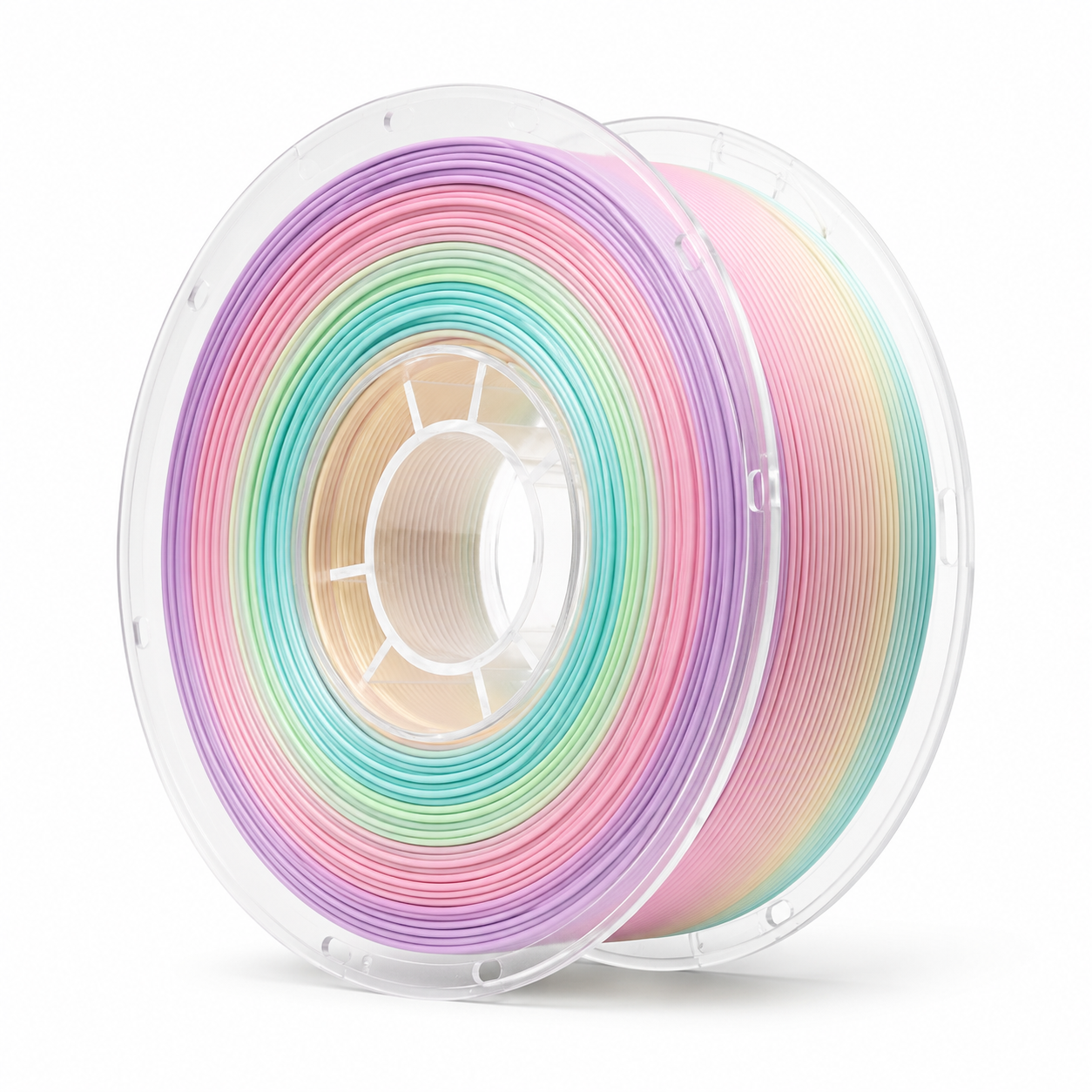 Glossy Gradient Rainbow Silk PLA Filament 1.75mm, 1kg