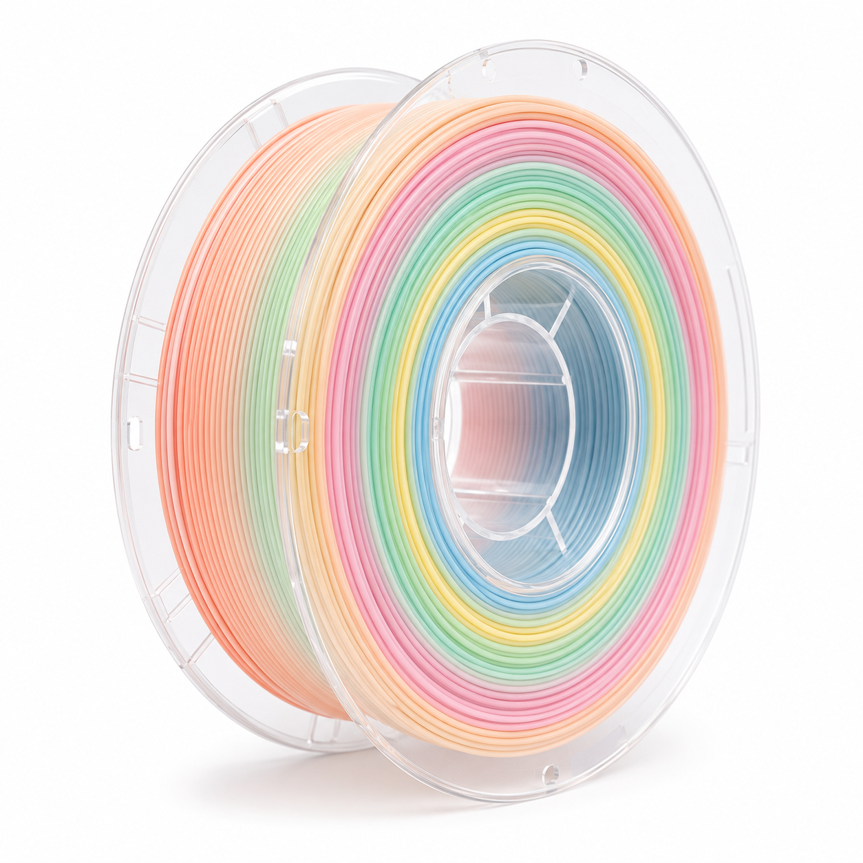 Glossy Gradient Rainbow Silk PLA Filament 1.75mm, 1kg