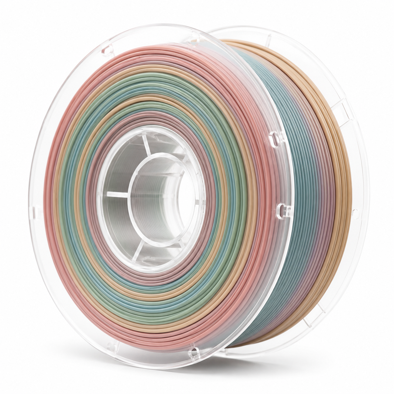 Glossy Gradient Rainbow Silk PLA Filament 1.75mm, 1kg