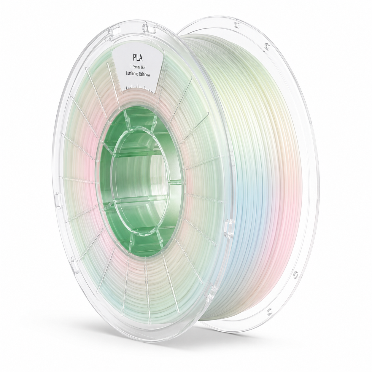 Luminous Rainbow PLA Filament 1.75mm 1KG – Glow-in-the-Dark Gradient