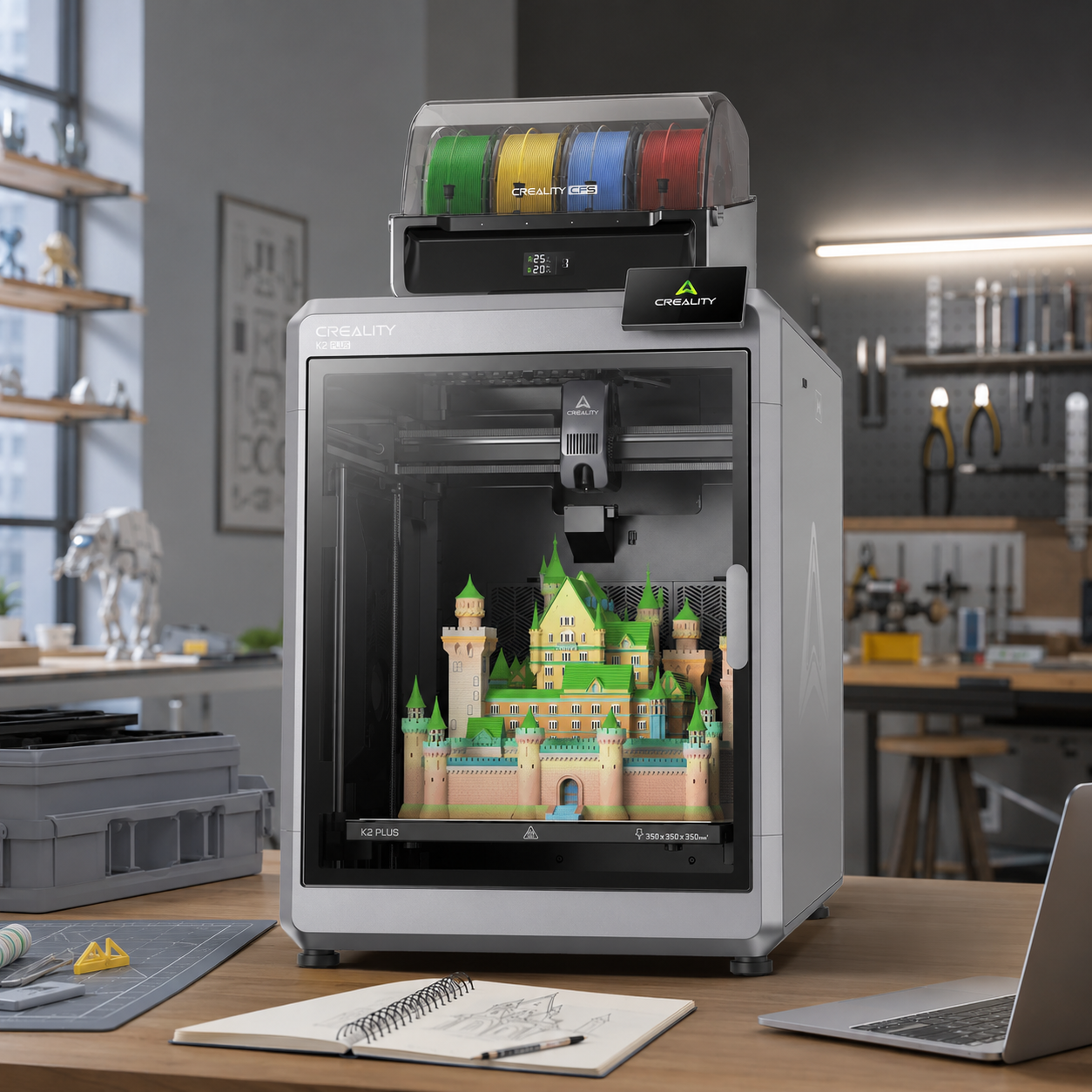 Creality K2 Plus / K2 Plus Combo Large-Format Multi-Color 3D Printer