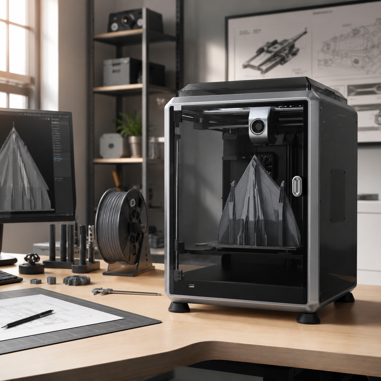 Creality K1C 2025 High-Speed Carbon Fiber 3D Printer