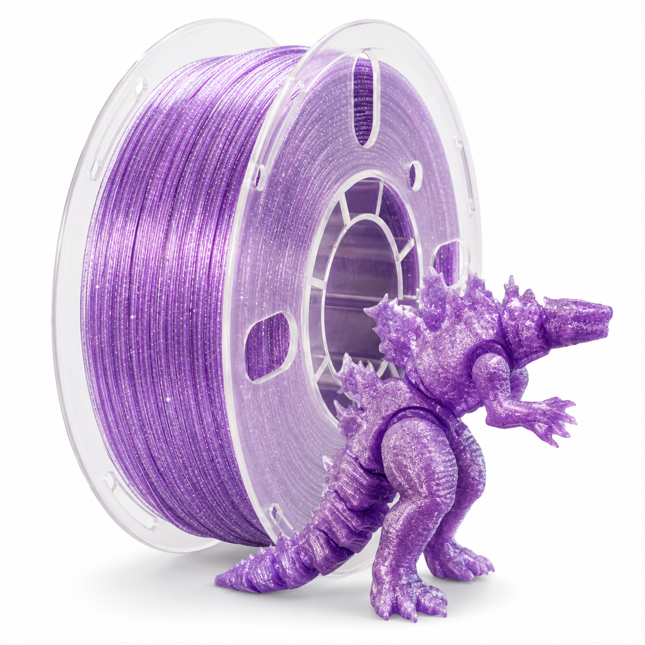 Glitter PETG Filament 1.75mm 1kg Shiny Transparent 3D Printer Filament