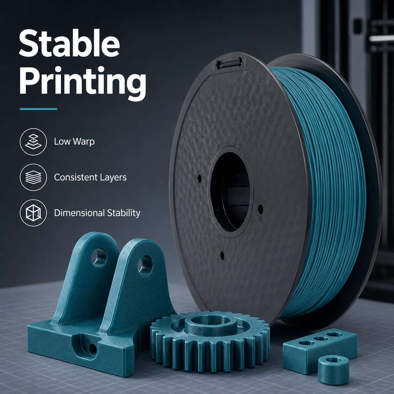 PETG-GF Glass Fiber Reinforced Filament 1.75mm 1kg