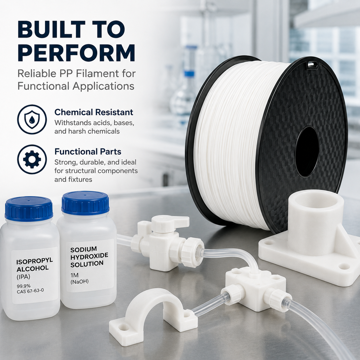 PP Filament 1.75mm 1kg Durable Engineering 3D Printing Material