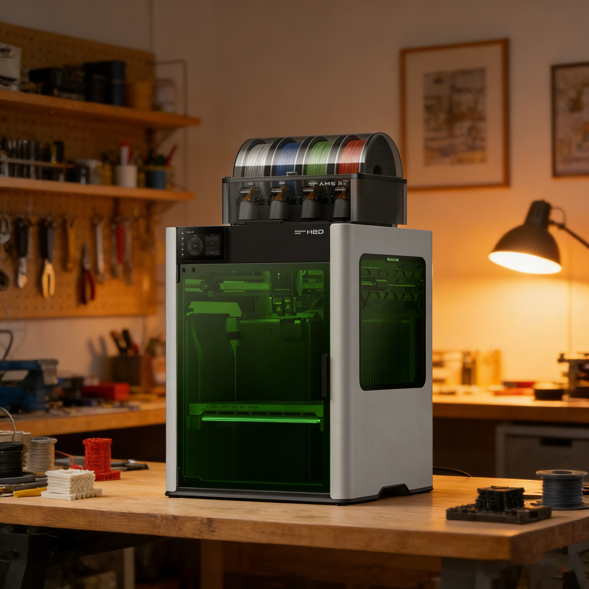 Bambu Lab H2D Combo High-Speed Dual-Nozzle Multi-Material 3D Printer with AMS 2 Pro