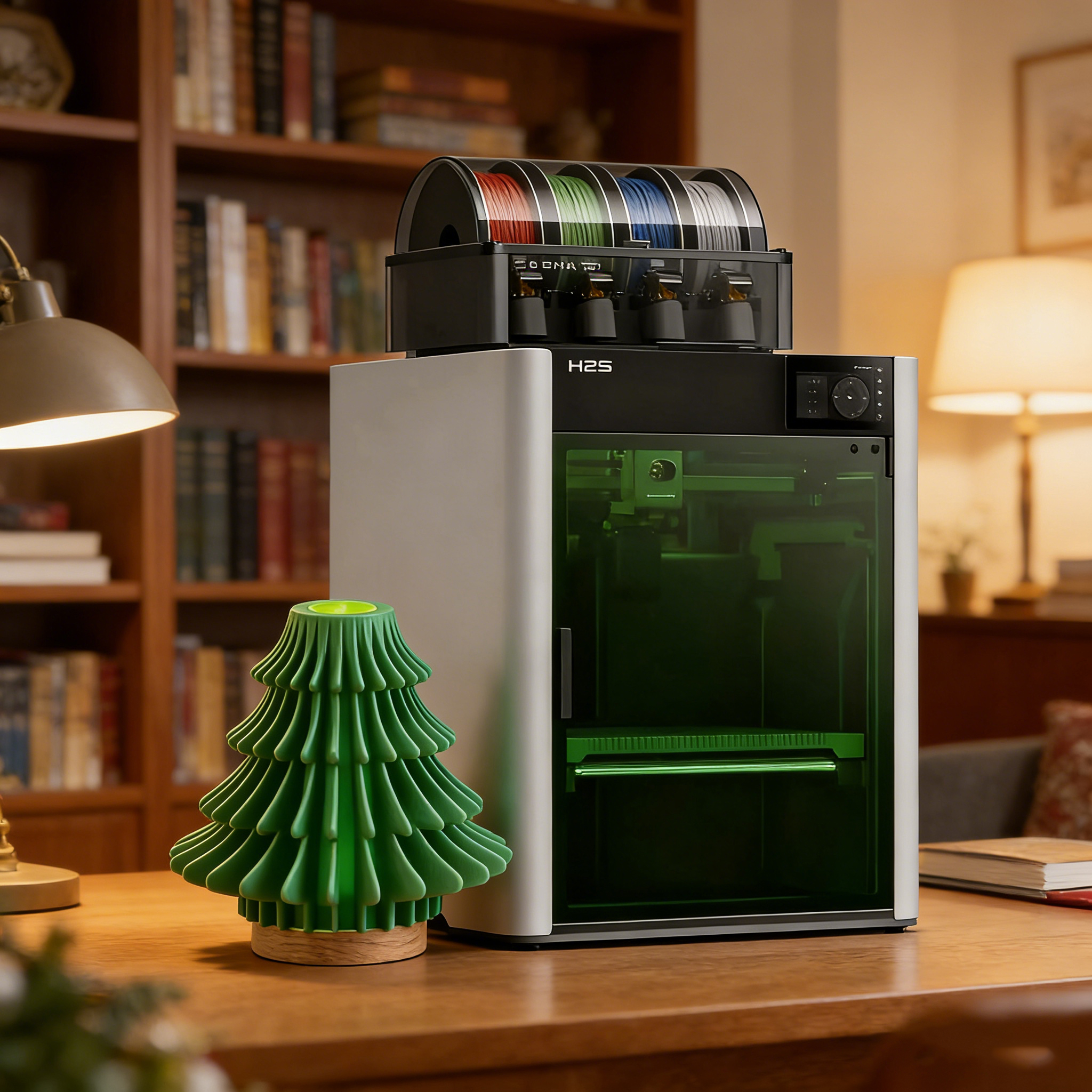 Bambu Lab H2S Laser Full Combo High-Speed Large-Format Multifunction 3D Printer with AMS 2 Pro
