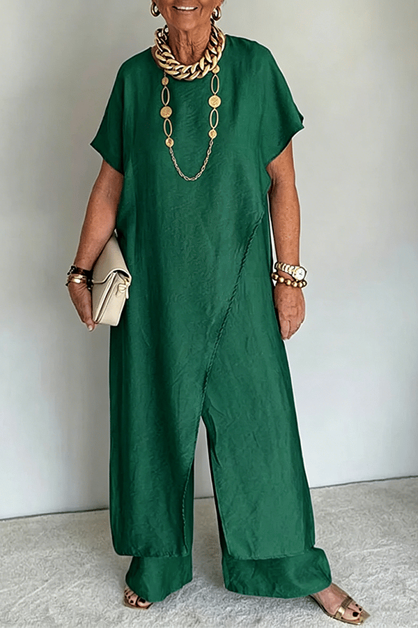 Women’s Asymmetrical Cotton Blend Two-Piece Set(Buy 2 Free Shipping)