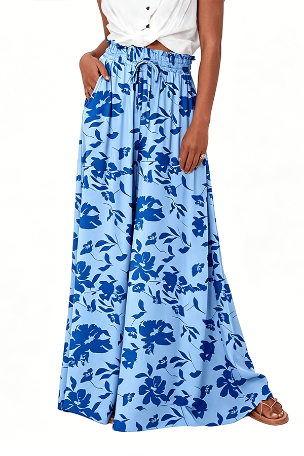 Women's High-Waisted Casual Pants – 2026 Beach-Style Stretchy Wide-Leg Trousers(Buy 2 Free Shipping)