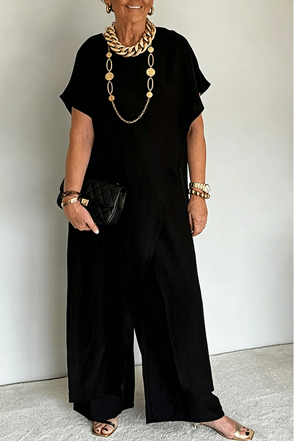 Women’s Asymmetrical Cotton Blend Two-Piece Set(Buy 2 Free Shipping)