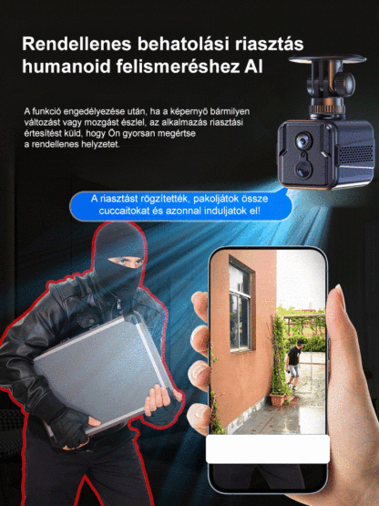 Vezeték Nélküli 4G Biztonsági Kamera Kültérre | 50% Kedvezmény + Utánvét