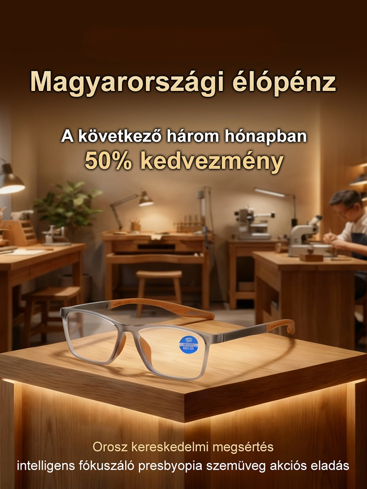 📦【Utánvét】 Intelligens AI Autofókuszos Olvasószemüveg | Kékfény-szűrős, Szuperkönnyű