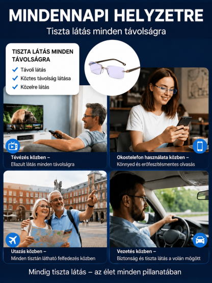 [FÉLÁRON] Intelligens Automatikus Fókusz Olvasószemüveg – Utánvétes Fizetés