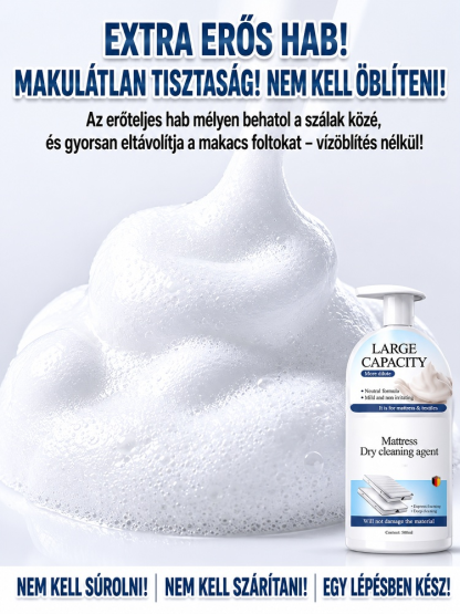 Professzionális Mélytisztító Matrac Spray – Súrolás, Öblítés és Szárítás Nélkül, Egy Törléssel (50% Akció + Utánvét)