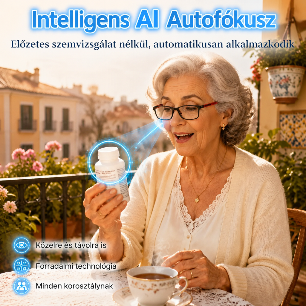 📦【Utánvét】 Intelligens AI Autofókuszos Olvasószemüveg | Kékfény-szűrős, Szuperkönnyű