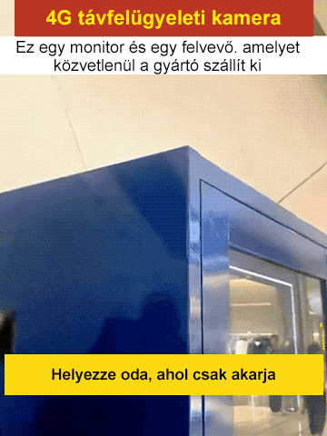 Vezeték Nélküli 4G Biztonsági Kamera Kültérre | 50% Kedvezmény + Utánvét