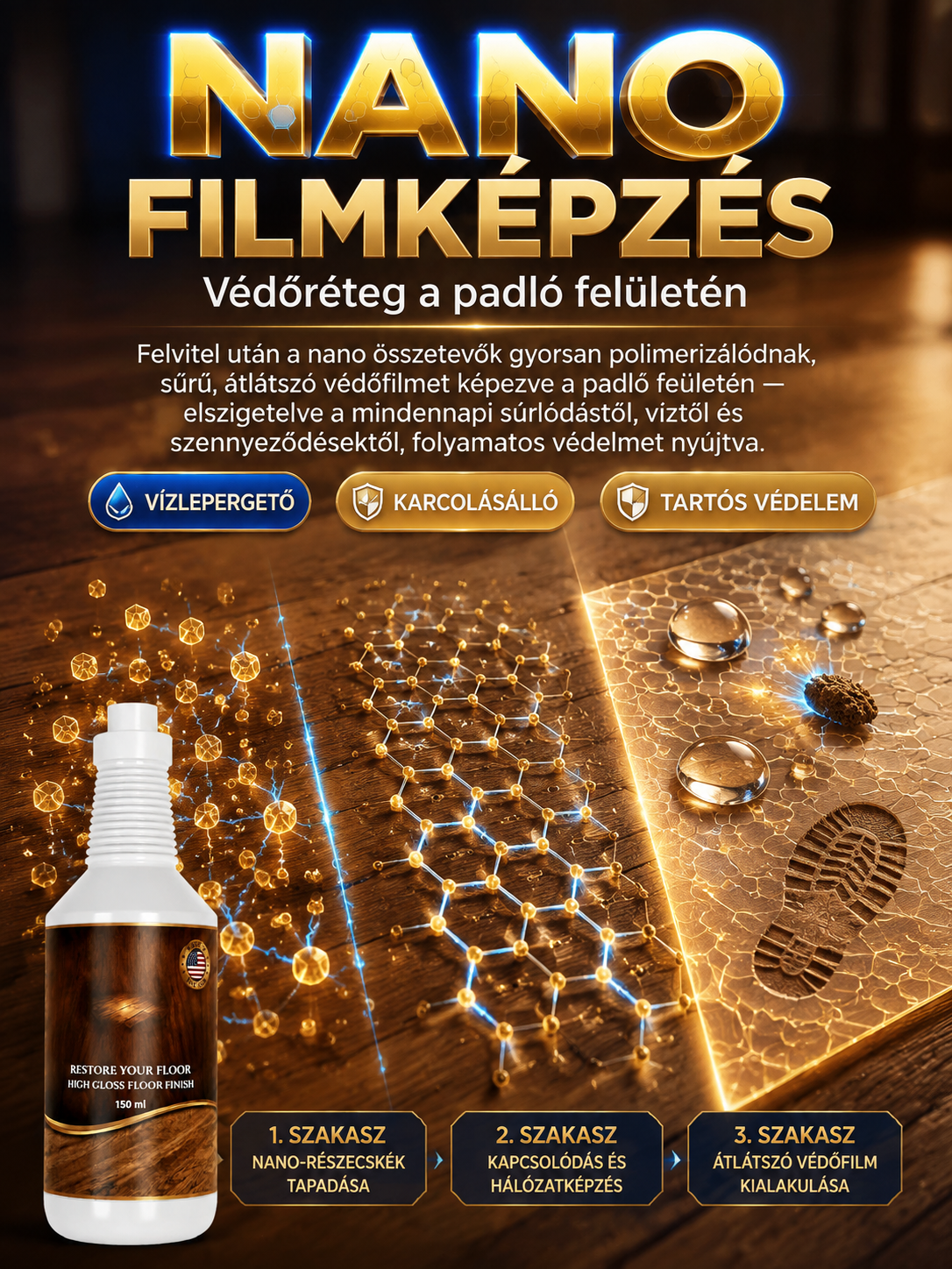 【50% OFF】Azonnali Padló Felújító és Csúszásmentesítő-3 Másodperc Alatt