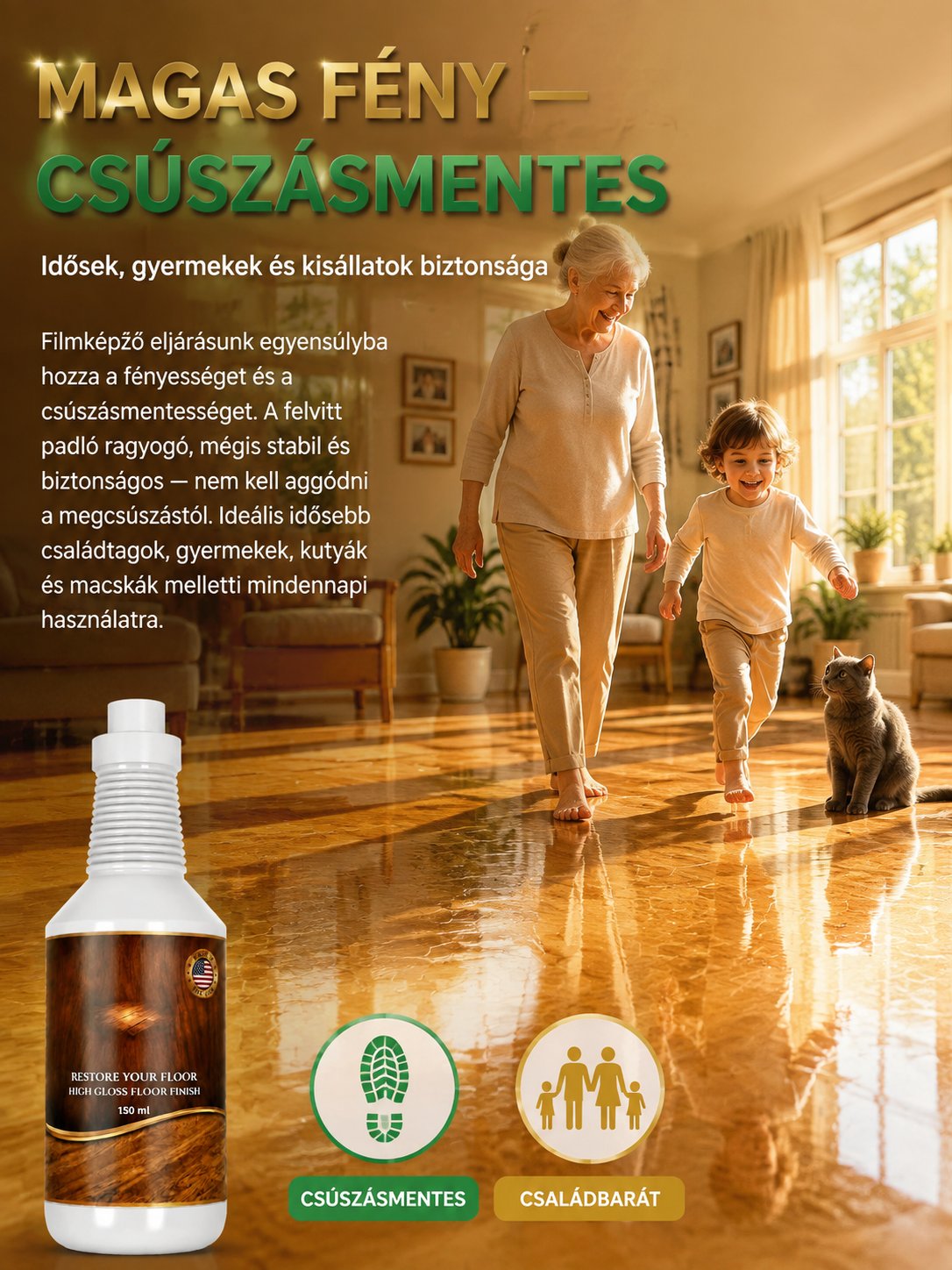 【50% OFF】Azonnali Padló Felújító és Csúszásmentesítő-3 Másodperc Alatt