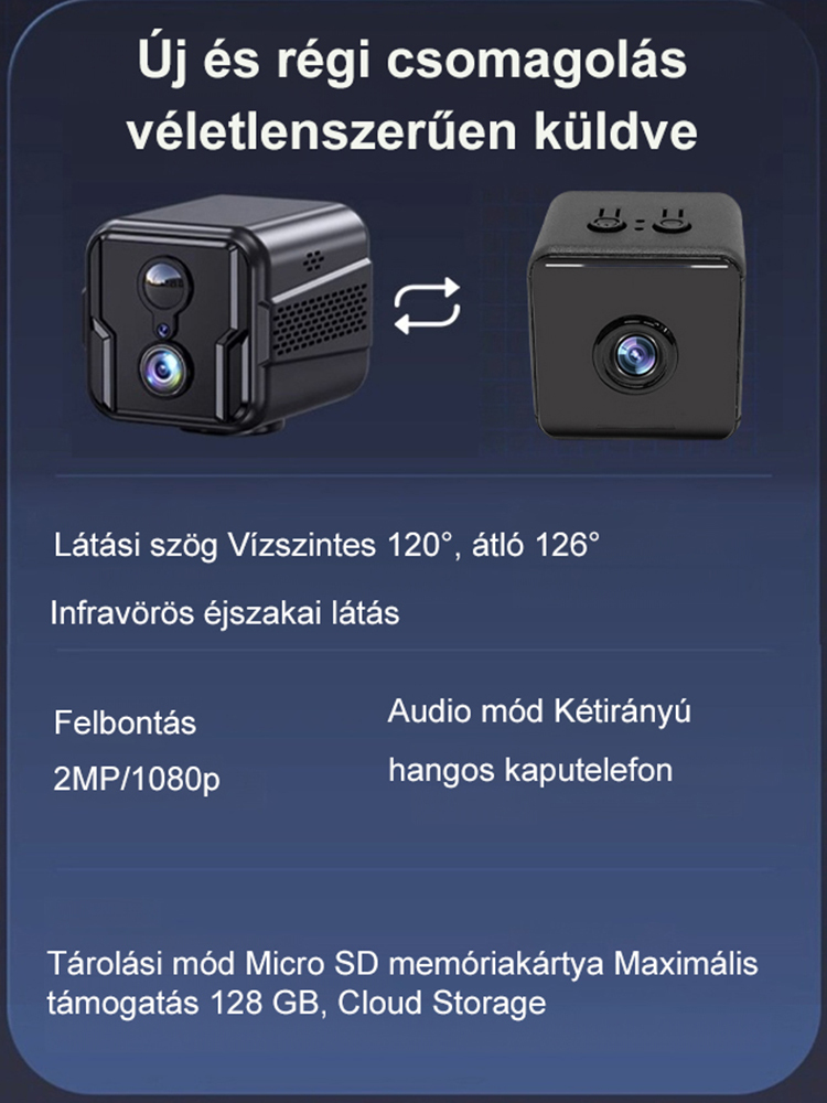 Vezeték Nélküli 4G Biztonsági Kamera Kültérre | 50% Kedvezmény + Utánvét