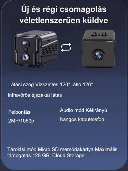 Vezeték Nélküli 4G Biztonsági Kamera Kültérre | 50% Kedvezmény + Utánvét