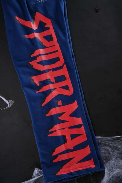 Cage Match Eternal Wide Leg Fleece Pants in Navy