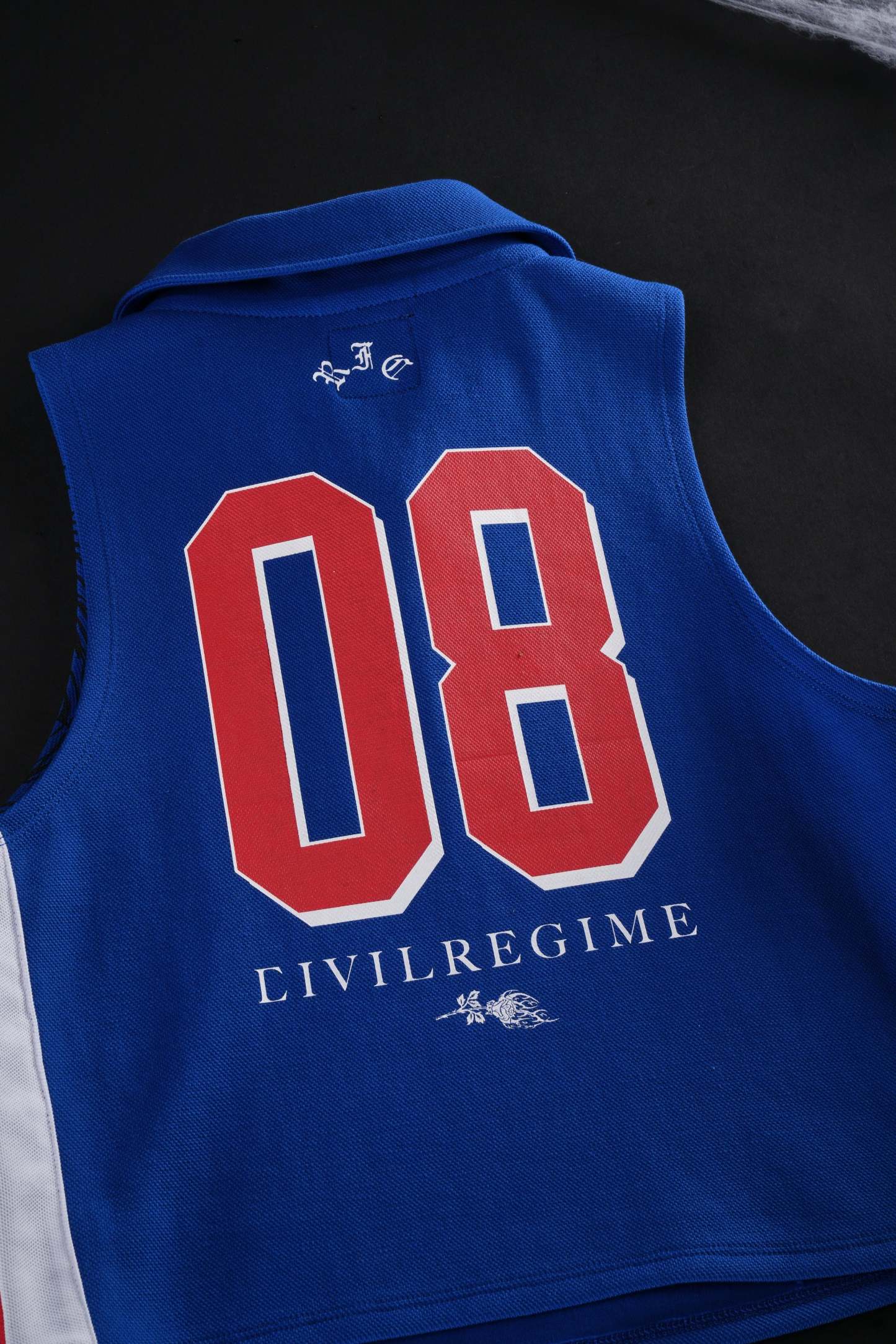 Vicious Varsity Jersey Tank in Collegiate Blue