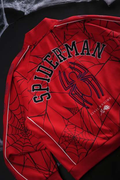 Spider Chaos Civil Track Jacket in E-Red