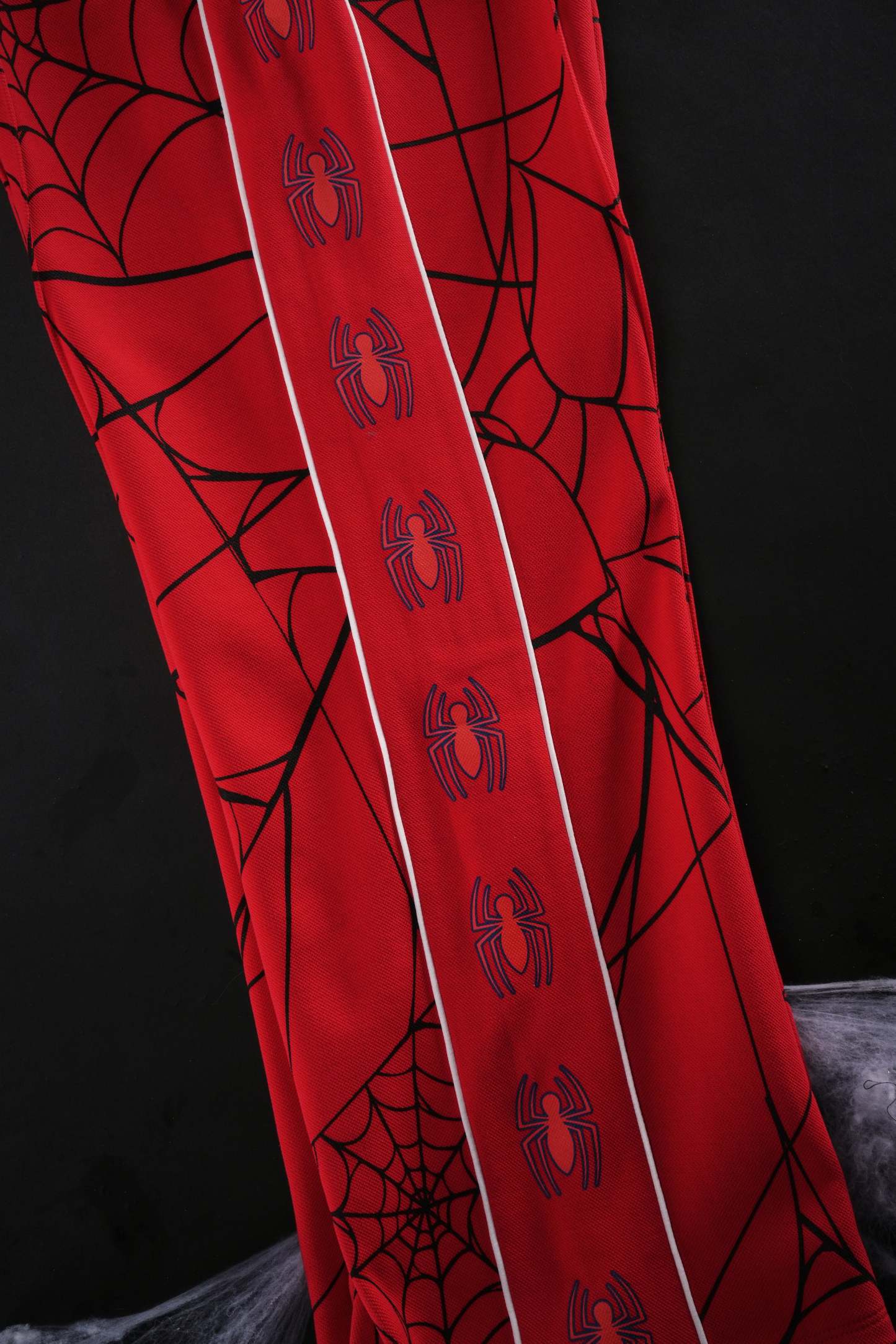 Spider Chaos Track Pants in E-Red