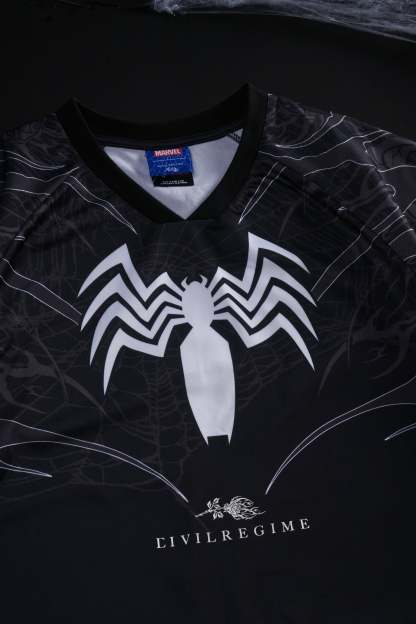 Venom Webs Classic Soccer Jersey in Black