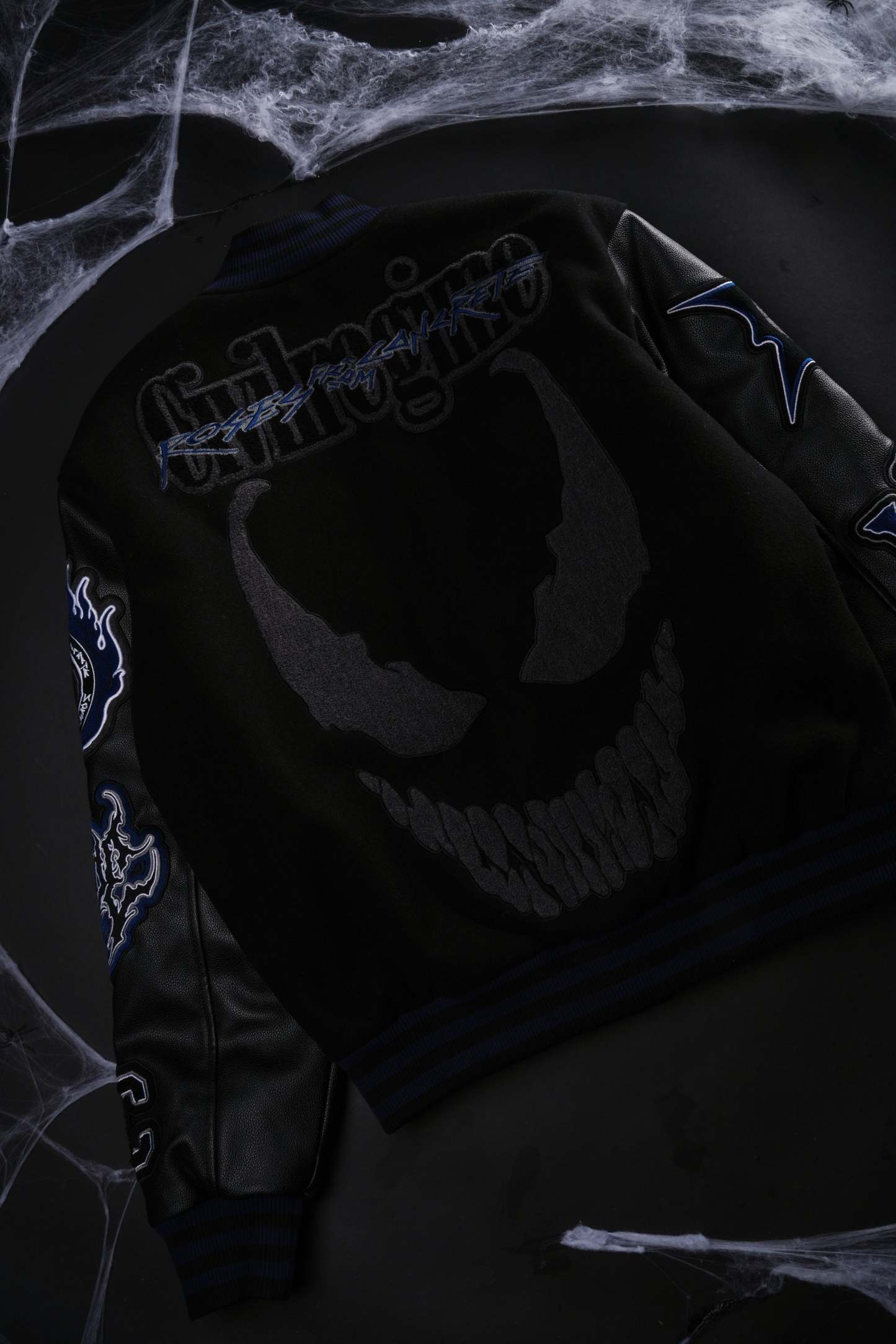 We Are Chaos Letterman Jacket in Black