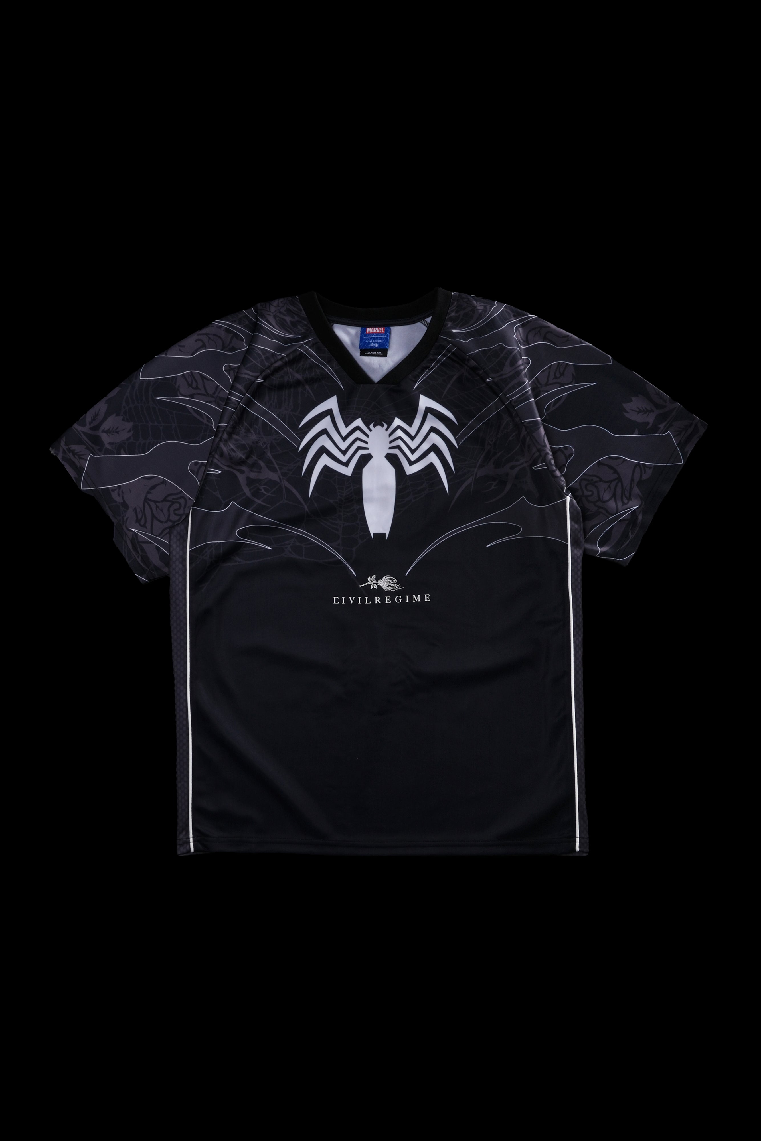 Venom Webs Classic Soccer Jersey in Black