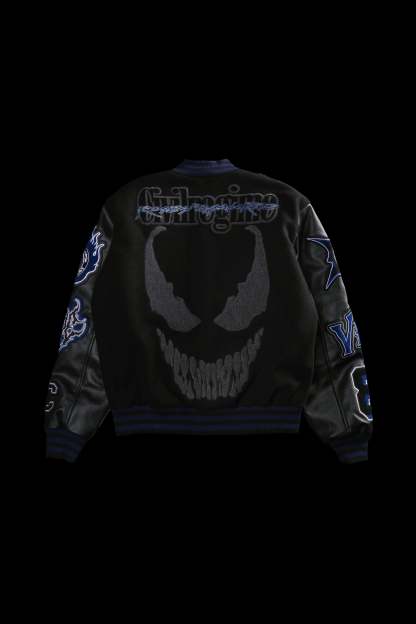 We Are Chaos Letterman Jacket in Black