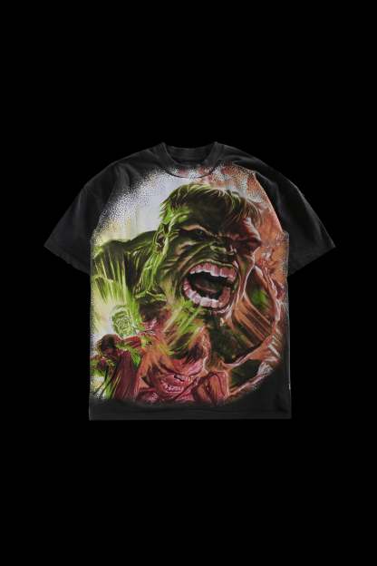 Hulk Rage American Classic Oversized Tee in Vintage Ashes
