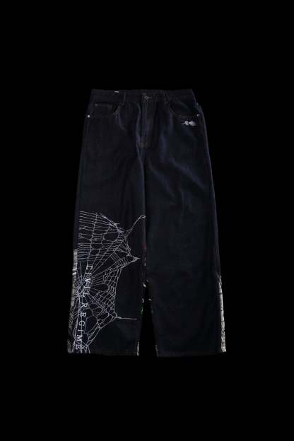 Webs From Concrete Raw Denim Jeans in Denim Blue