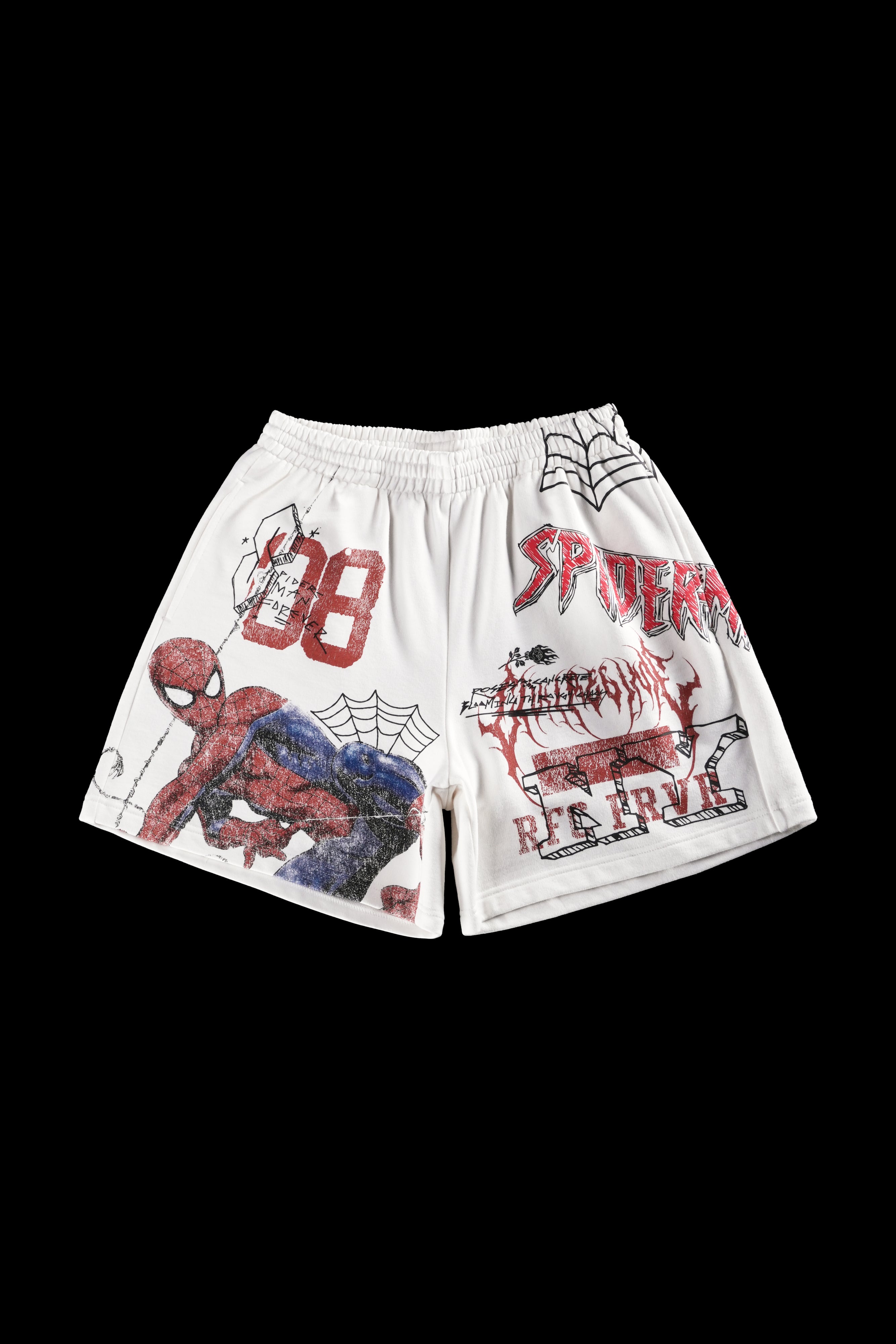 Team Spidey Thorns Baggy Shorts in Butter