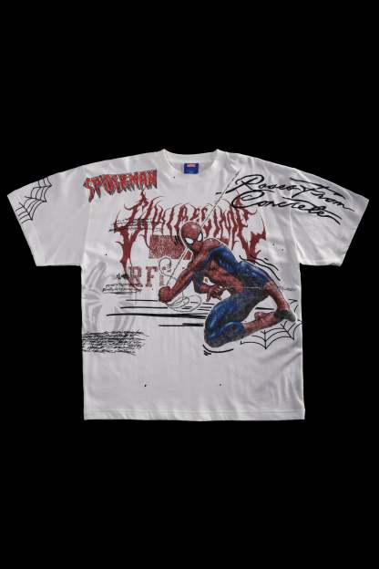 Team Spidey American Classic Oversized Tee in Butter