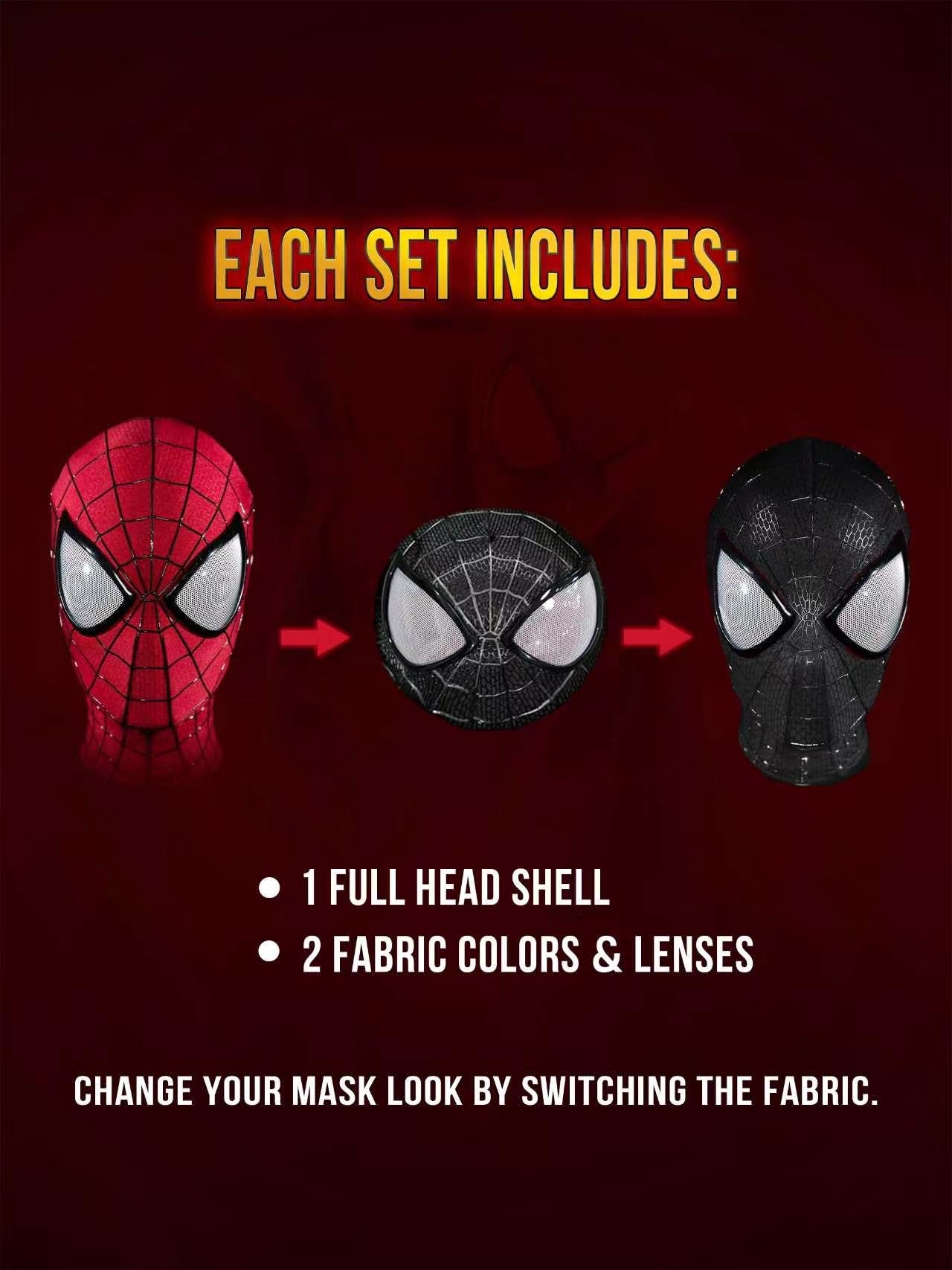 V5 Replaceable Black Fabric Mask Set