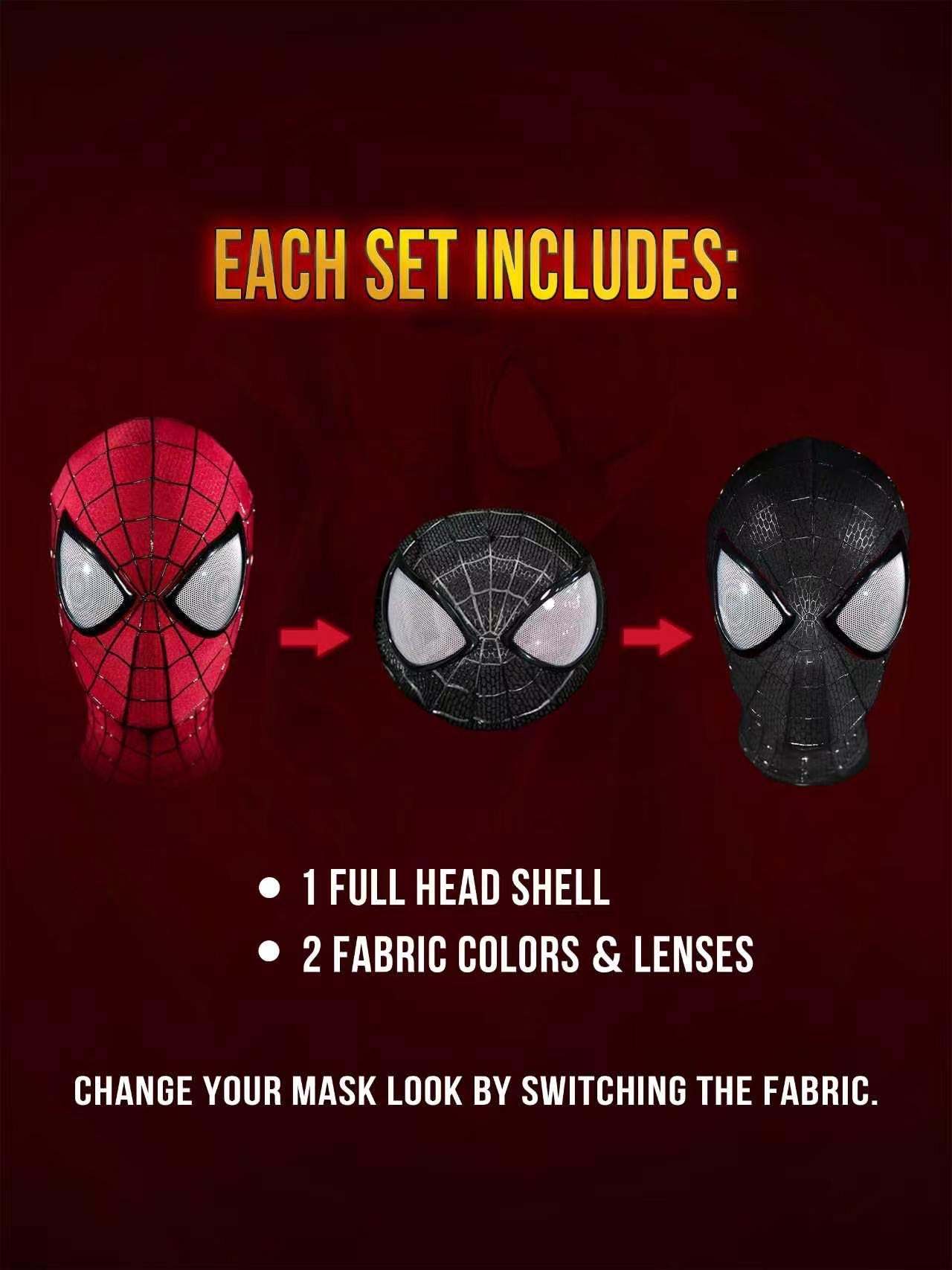 V5 Replaceable Black Fabric Mask Set