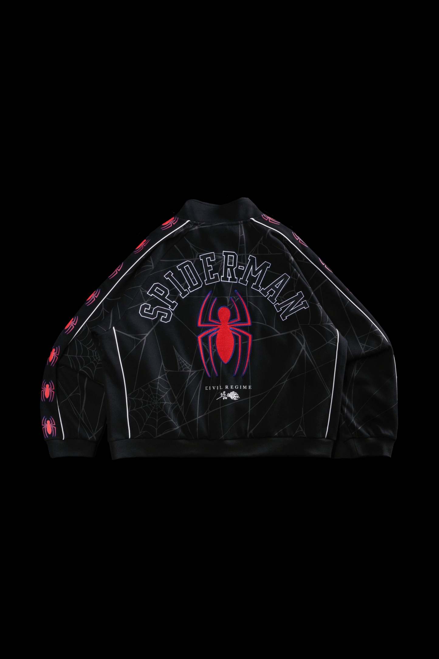 Spider Chaos Civil Track Jacket in Black