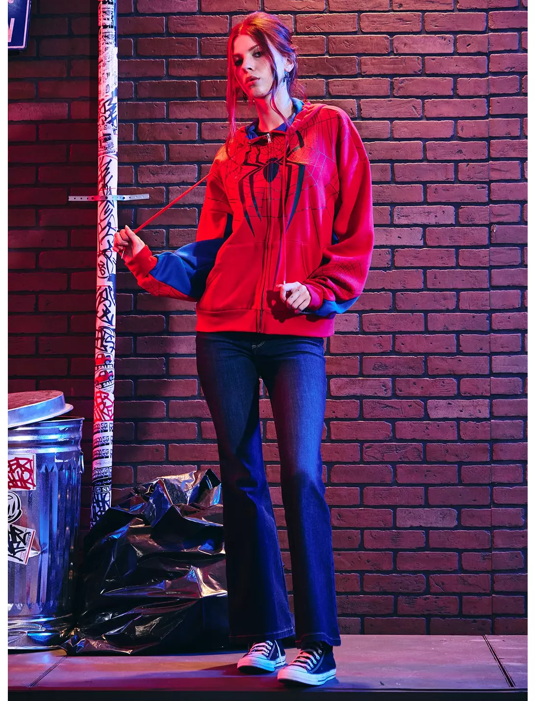 Her Universe Marvel Spider-Man: Brand New Day Spider-Man Girls Oversized Hoodie