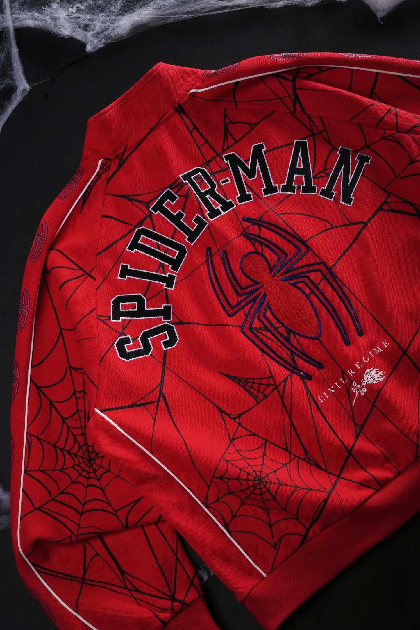 Spider Chaos Civil Track Jacket in E-Red