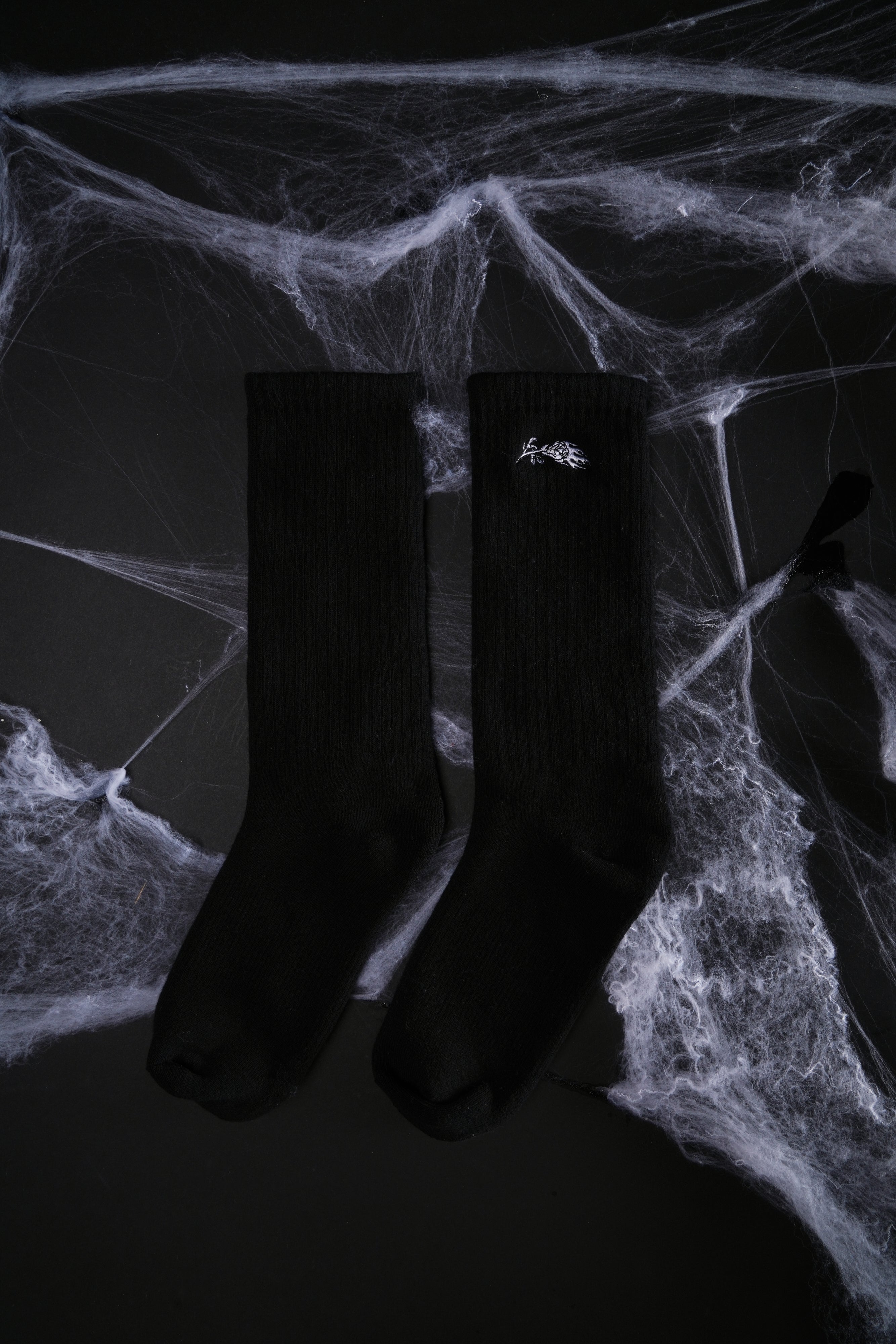 NY Tag Socks in Black