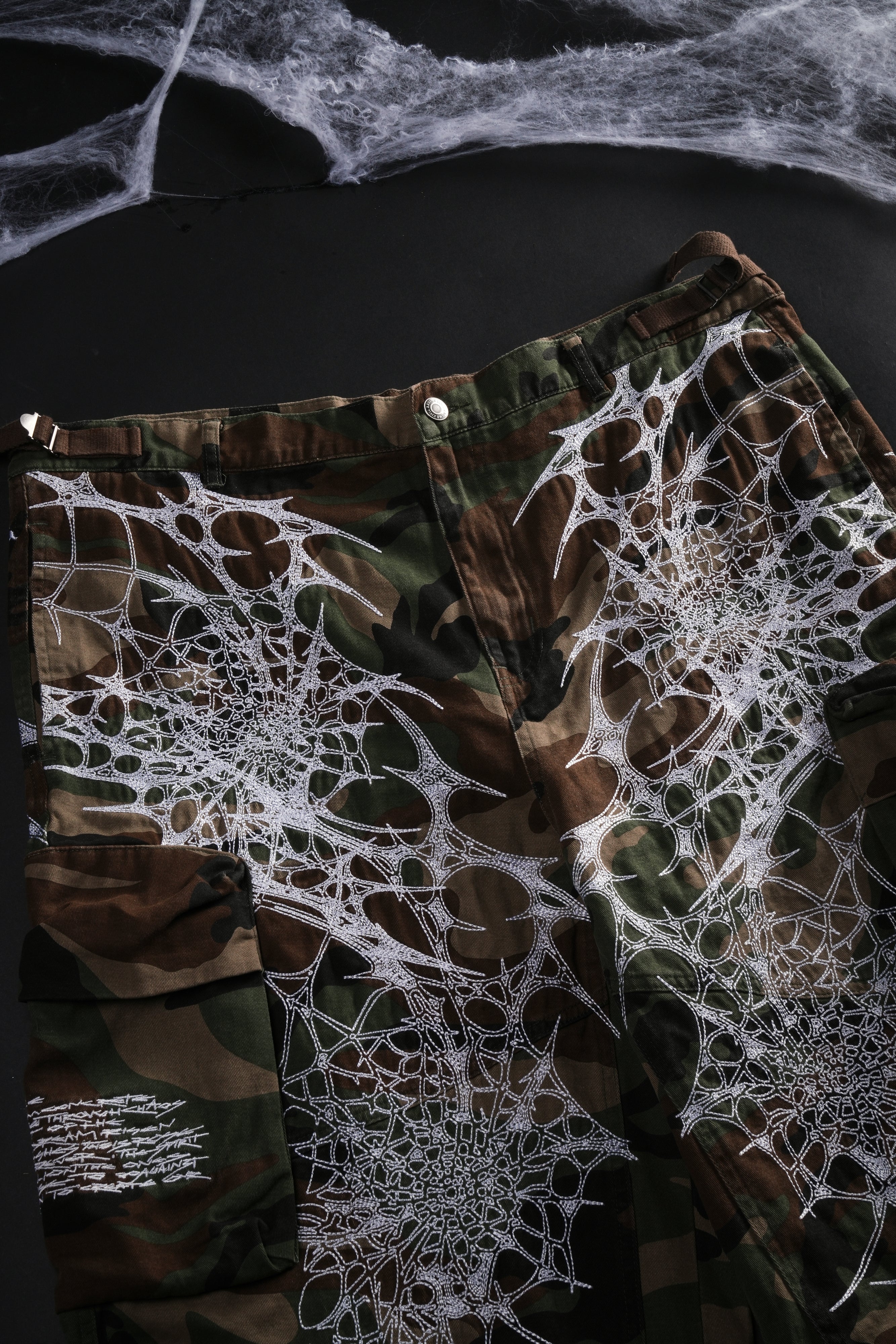 Caught In It Civil Militia Shorts in Green Camo