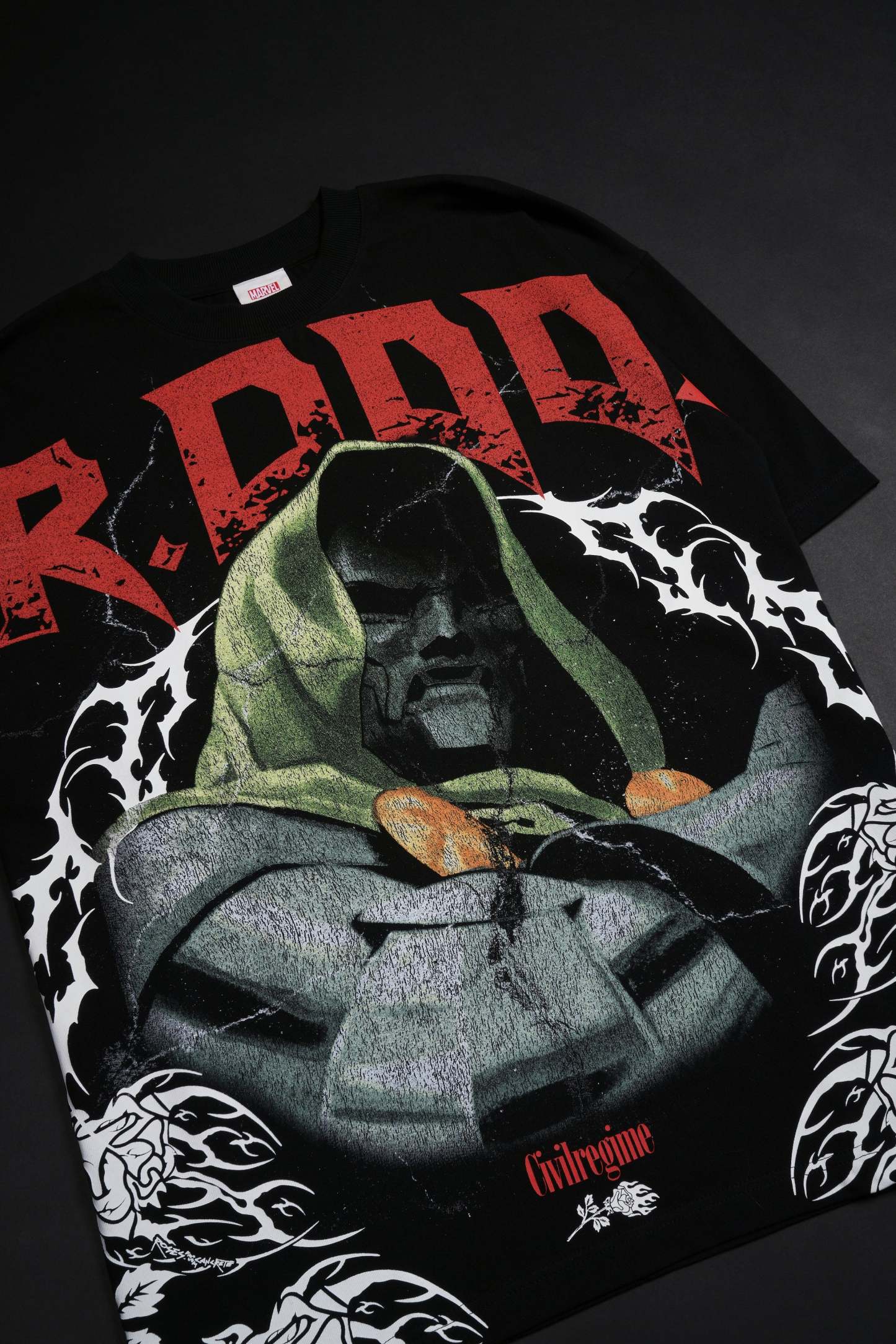 Dr. Doom American Classic Oversized Tee in Black (PREORDER)