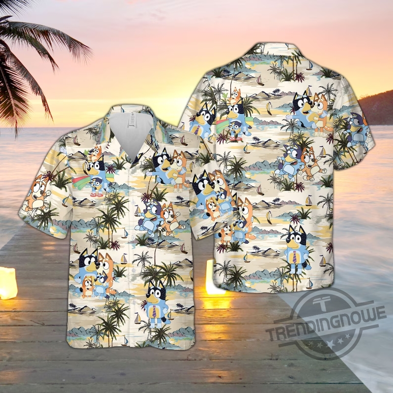 Bluey Family Hawaiian 3D All Over Printed Gift Shirt 5 Bluey Family Hawaiian 3D All Over Printed Gift Shirt
