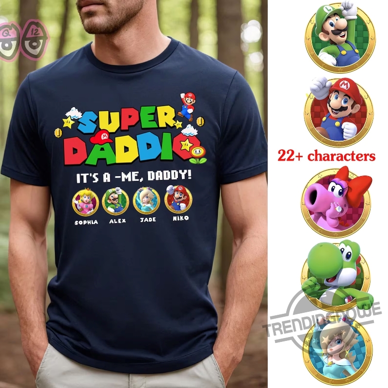 Personalized Super Daddio Gift For Game Lovers Shirt 8 Personalized Super Daddio Gift For Game Lovers Shirt