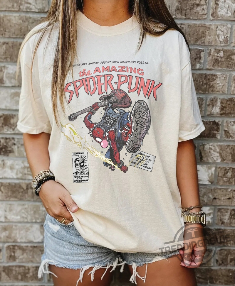 Spider Punk Spider Man Across The Spider Verse Marval Gift Shirt 9 Spider Punk Spider Man Across The Spider Verse Marval Gift Shirt