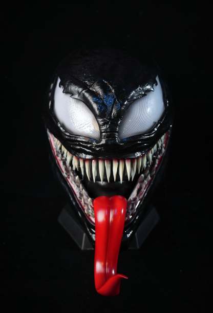 Black Symbiosis Helmet With Tongue